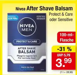 Zimmermann Nivea after shave balsam protect & care Angebot