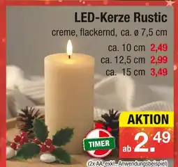 Zimmermann Led-kerze rustic Angebot