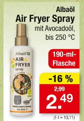 Zimmermann Albaöl air fryer spray Angebot