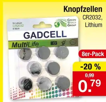 Zimmermann Gadcell knopfzellen Angebot