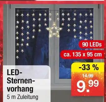 Zimmermann Led-sternenvorhang Angebot