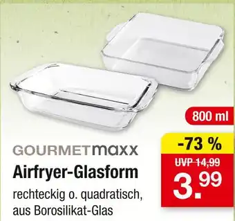 Zimmermann Gourmetmaxx airfryer-glasform Angebot