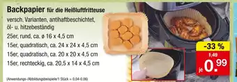 Zimmermann Backpapier Angebot