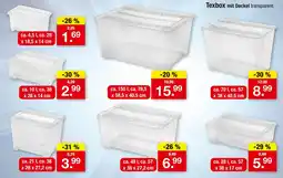 Zimmermann Texbox mit deckel transparent Angebot