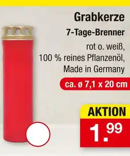 Zimmermann Grabkerze Angebot