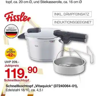 Möbelzentrum Pforzheim Fissler schnellkochtopf „vitaquick“ Angebot