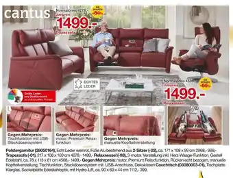 Möbelzentrum Pforzheim Cantus trapezsofa Angebot