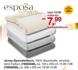 Möbelzentrum Pforzheim Esposa jersey-spannbetttuch Angebot