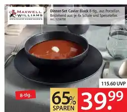 Zurbrüggen Maxwell & williams dinner-set caviar black Angebot
