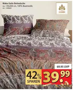 Zurbrüggen Mako-satin bettwäsche Angebot