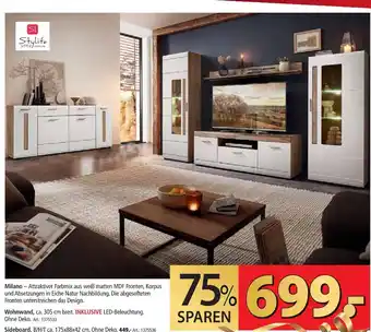 Zurbrüggen Stylife wohnwand milano Angebot