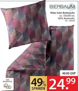 Zurbrüggen Bierbaum mako satin bettwäsche Angebot