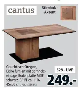 Zurbrüggen Cantus couchtisch oregon Angebot