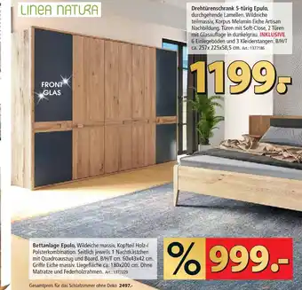 Zurbrüggen Linea natura drehtürenschrank 5-türig epulo Angebot