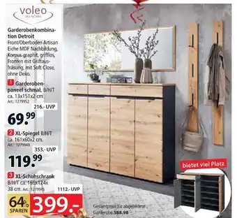 Zurbrüggen Voleo garderobenpaneel schmal Angebot