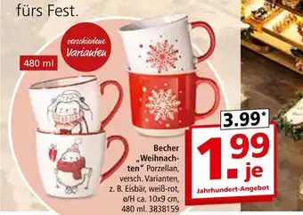Segmüller Becher „weihnachten“ Angebot