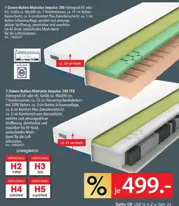 Zurbrüggen 7-zonen-bultex-matratze impulse 290 Angebot