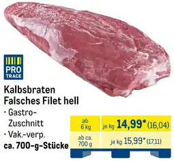 METRO Kalbsbraten Falsches Filet hell Angebot