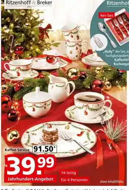Segmüller Ritzenhoff & breker kaffee-service 'holly' Angebot