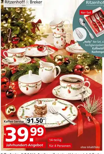 Segmüller Ritzenhoff & breker kaffee-service 'holly' Angebot