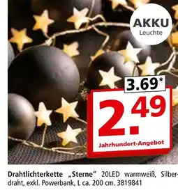 Segmüller Drahtlichterkette sterne Angebot