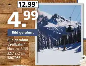 Segmüller Bild gerahmt „seilbahn” Angebot