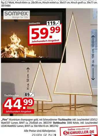 Segmüller Sompex tischleuchte Angebot