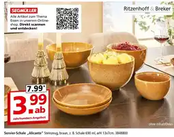 Segmüller Ritzenhoff & breker servier-schale alicante Angebot