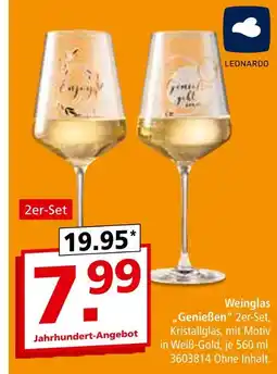 Segmüller Leonardo weinglas „genießen“ Angebot