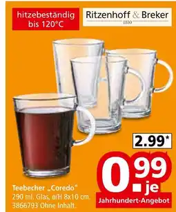 Segmüller Ritzenhoff & breker teebecher „coredo“ Angebot