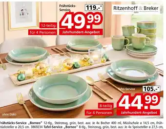 Segmüller Ritzenhoff & breker frühstücks-service „borneo“ Angebot