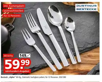 Segmüller Justinus bestecke besteck „alpha“ Angebot