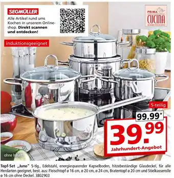 Segmüller Prima cucina topf-set „juno“ Angebot