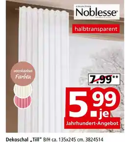 Segmüller Noblesse dekoschal 'till' Angebot