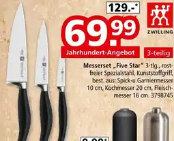 Segmüller Zwilling messerset „five star“ Angebot