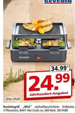 Segmüller Severin raclettegrill „mini“ Angebot