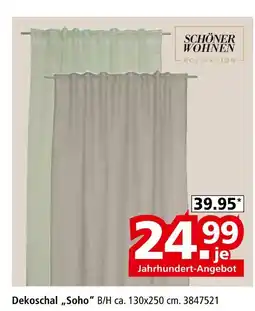 Segmüller Schöner wohnen kollektion dekoschal „soho” Angebot