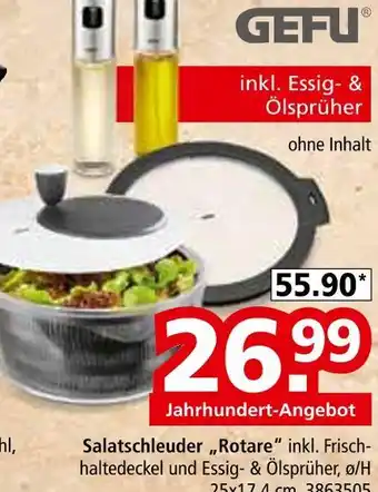 Segmüller Gefu salatschleuder „rotare“ Angebot