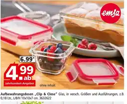 Segmüller Emsa aufbewahrungsdosen „clip & close“ Angebot