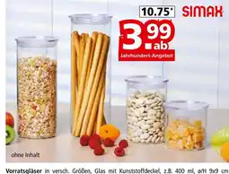 Segmüller Simax vorratsgläser Angebot