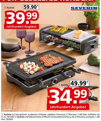 Segmüller Severin raclette mit naturgrillstein Angebot