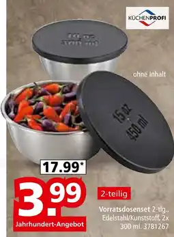 Segmüller Küchenprofi vorratsdosenset Angebot