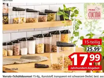 Segmüller Prima cucina vorrats-/schüttdosenset 15-tlg Angebot