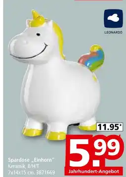 Segmüller Leonardo spardose einhorn Angebot