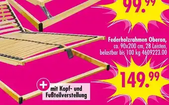 Möbel Boss Federholzrahmen oberon Angebot