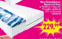 Möbel Boss Micro-taschenfederkern matratze gel duett Angebot