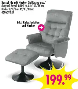 Möbel Boss Sessel ida mit hocker Angebot