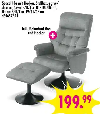 Möbel Boss Sessel ida mit hocker Angebot