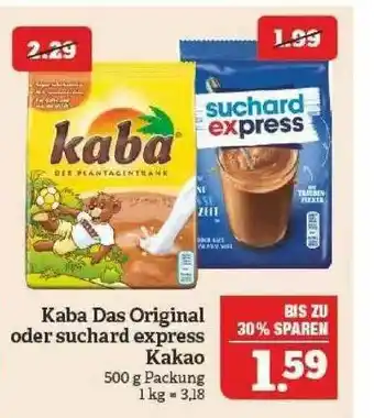 Marktkauf Kaba Das Original Oder Suchard Express Kakao Angebot