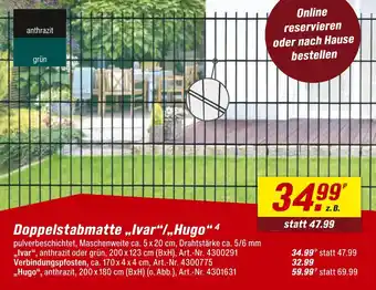 toom Baumarkt Doppelstabmatte „ivar“ Angebot